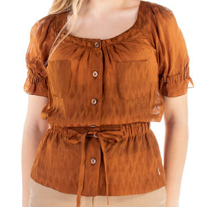 GRAEME BLACK PEASANT TOP | WOMEN SIZE S